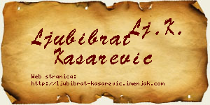 Ljubibrat Kašarević vizit kartica